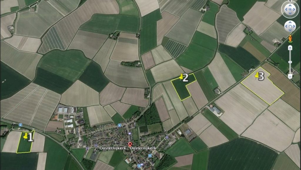 3 blokken akkerbouw in de omgeving Oosternijkerk 3 blokken akkerbouw in de omgeving Oosternijkerk